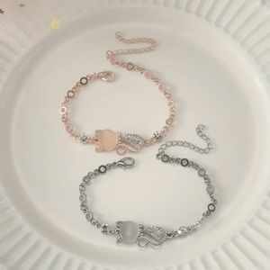 Cat Eye Stone Chain Bracelet